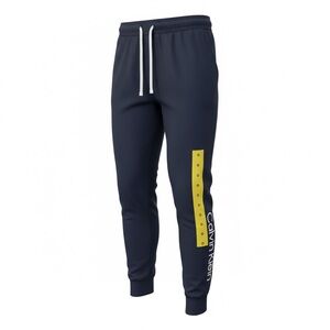 NWT Calvin Klein Sleepwear Navy Blue Elastic Waist Drawstring Cotton Pants S/P